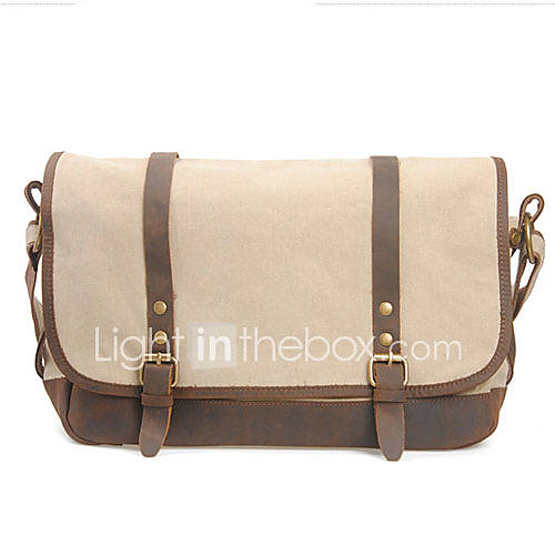 MUCHUAN Occident Retro Canvas Message Bag(Screen Color)