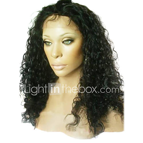 14 Inch Twist Curly Remy Human Hair Full Lace Wig Swiss Lace 130 Density More Color Available