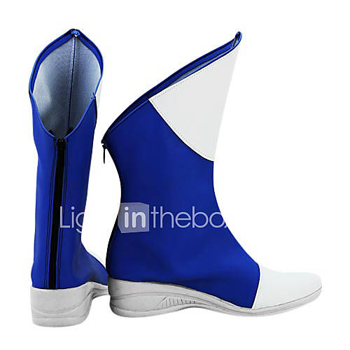 Pokemon Latios Blue White PU Leather Cosplay Boots