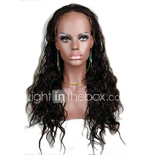 Lace Front 20 Loose Body Wave 100% Indian Remy Human Hair Lace Wig 5 Colors to Choose