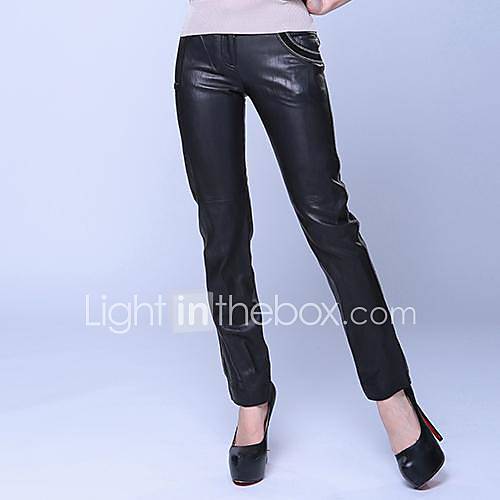 Cerel OL Elegant Slim Leather Skinny Pants