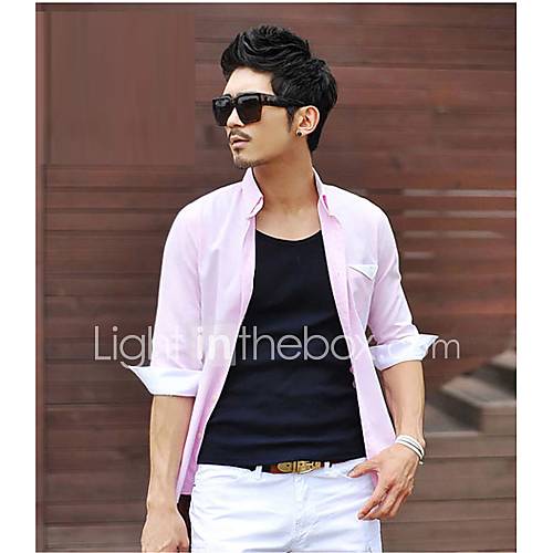 Shishangqiyi Personalized Sleeve Slim Korean T Shirt(Pink)