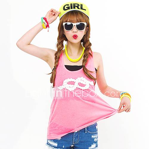 [Pashong] Womens Bright Color Soft Loose Vest (More Colors)