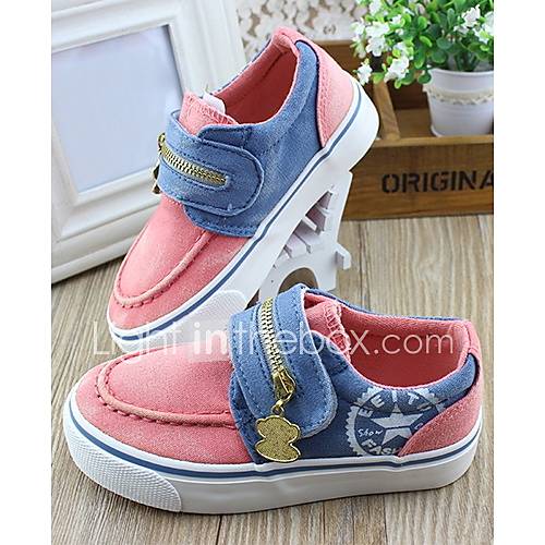 Childrens Metal Pendant Canvas Velcro Shoes