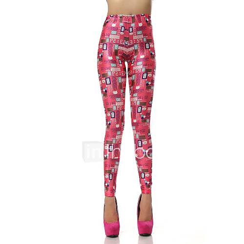 Elonbo Lovely Design Style Digital Painting Tight Women Leggings