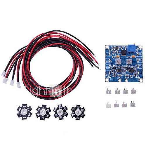 RC LED Flashing Light/Night Light w/LED Board and LED Extension Wire for Quadcopter (4 pcs)
