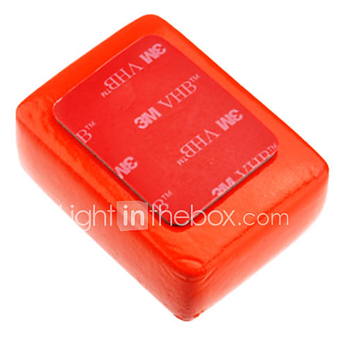 Red Floaty Sponge for Gopro Hero 3/3/2/1 with 3M Sticker