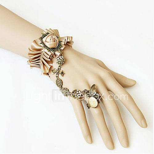 Handmade champagne Satin Aristocrat Lolita Bracelet