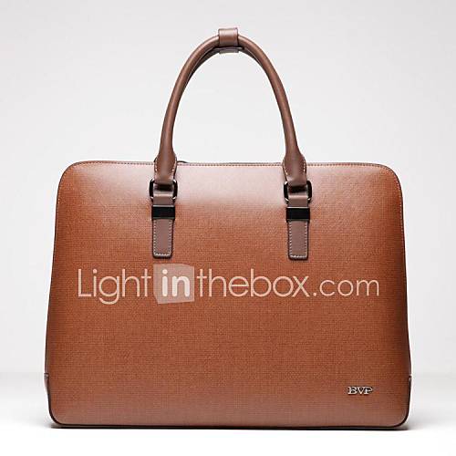 Mens Busienss Formal Fashion Style Real Leather Tote Handbag Briefcase