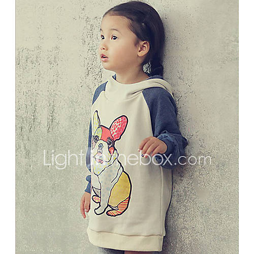 Girls Casual Cartoon Long Sleeve Hoodies