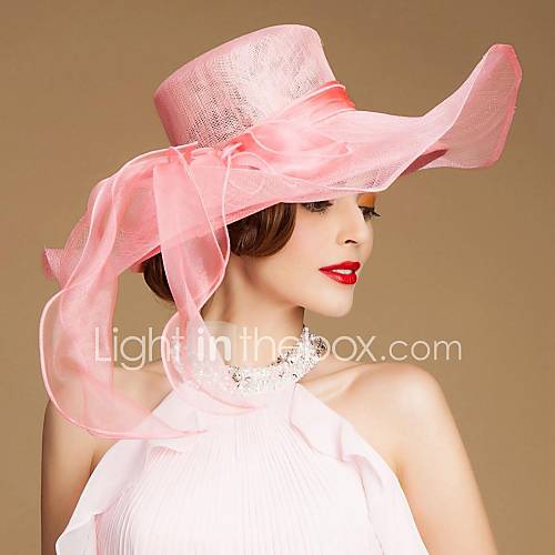 Gorgeous Flax Women Wedding/ Parting Hat with Tulle