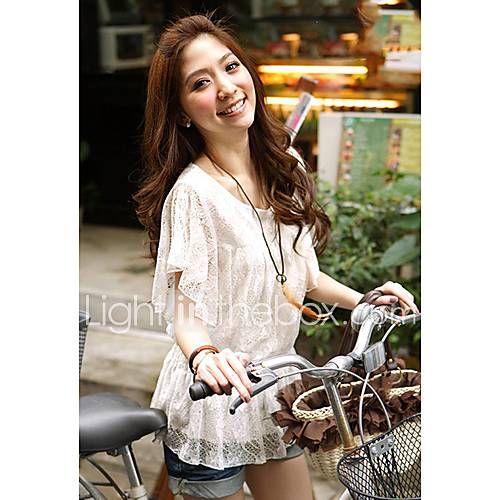 Womens Mesh Lace Shirt