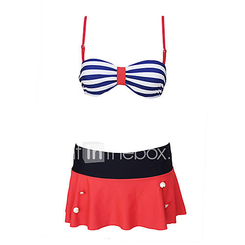 Womens Retro Nautical Style Bikini