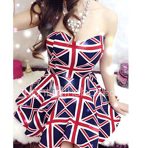 Nishang Sexy South Korea Purchasing Agency Strapless Dress(Screen Color)