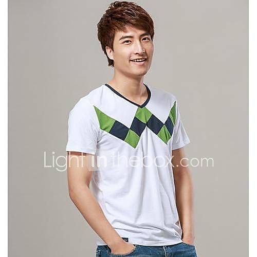 Mens New Slim Short sleeve Leisure Top