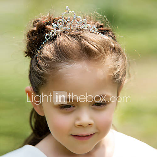 Classic Alloy With Rhinestone Flower Girl Tiaras / Headbands