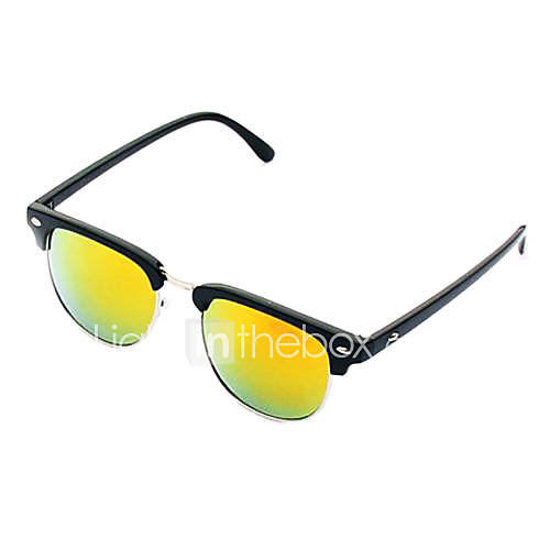 Unisex Colorful Lens Metal Frame UV400 Protection Sunglasses