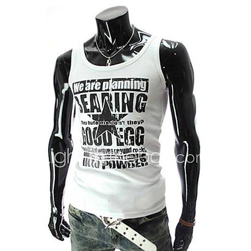 Mens Casual Print Vest