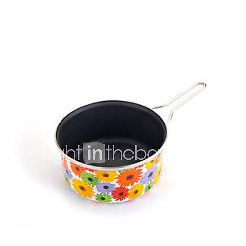 Colorful Daisy Plated Ceramic Soup Pot, W20cm x L20cm x H10cm