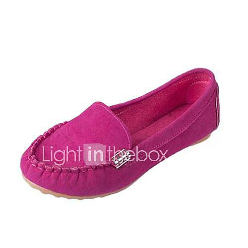 Suede Womens Flats Heel Comfort Loafers Shoes (More Colors)