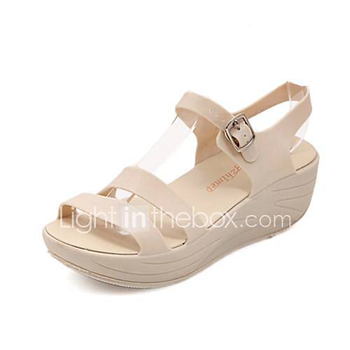 Plastic Womens Wedge Heel Sling back Sandals Shoes(More Colors)