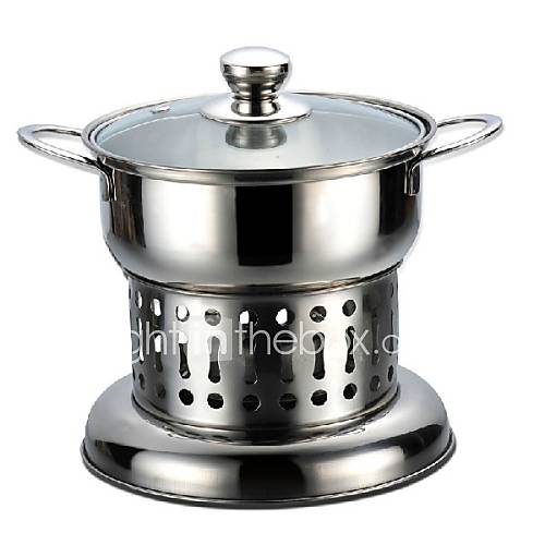 8.5 QT Stainless Steel Multi Pots with Cover, W23cm x L23cm x H20cm