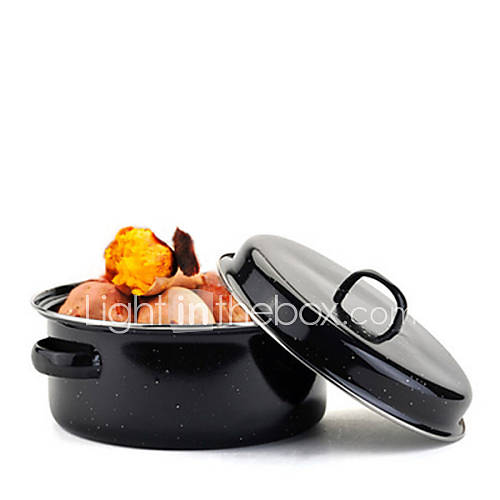 Steel Dutch Ovens with Cover, W22cm x L22cm x H10cm