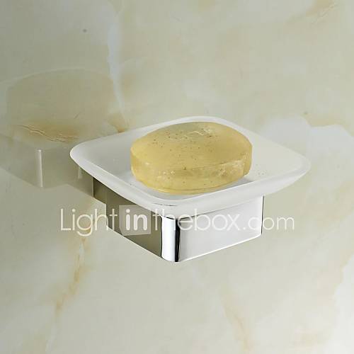 Contemporary Quadrate Stainless Steel Soap Dishes