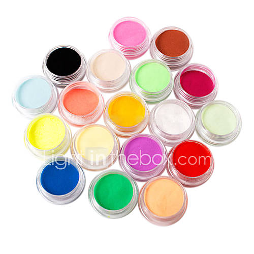 18 Color Nail Art Sculpture Carving Acrylic Powder 110g