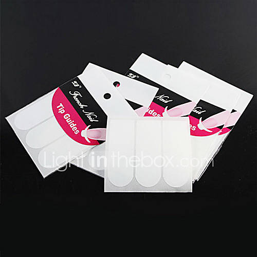 5 Bags 240PCS Nail Art Tool French Manicure Tip Guides