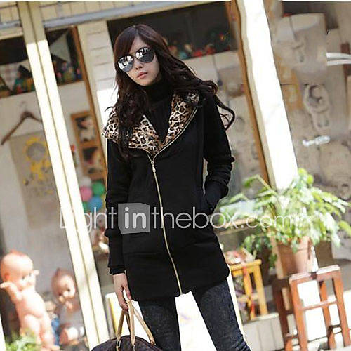 Womens Zipper Hoodie Coat