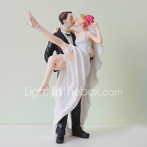 Crossing The Threshold Bride Groom Wedding Cake Topper