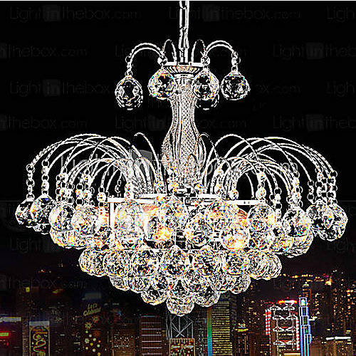 European Style Luxury 3 Light Chandelier With Crystal Balls