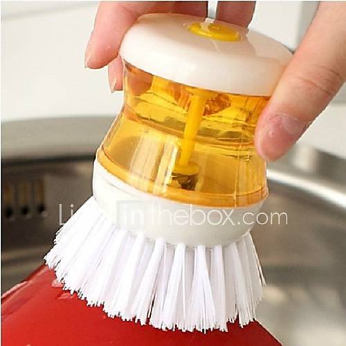 Dish Washing Pressure Liquid Soap Scrubby Brush (Random Color)