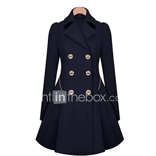 Women's Fashion Slim Double Breasted Trench Coat(Pocket Just for ...