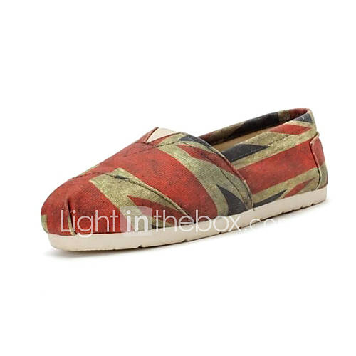 Yasafant Fashion Women Canvas Shoes UK National Flag Flat Shoes