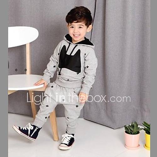 Boy's Cartoon Long Sleeved Clothing Sets 2005332 2016 – $2.99