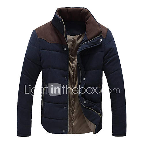 Men's New Plain Patchwork Leisure Hood Cotton Jacket 2013300 2016 – $22.99