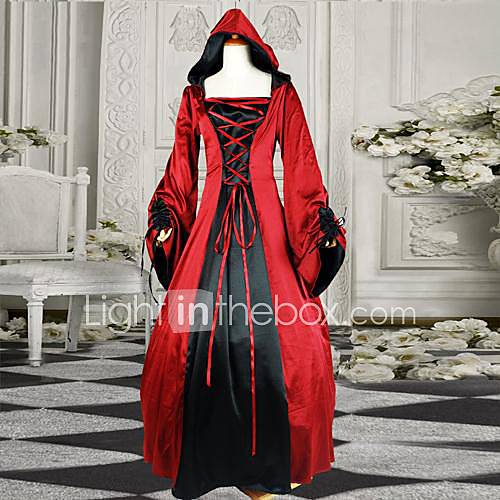 One-Piece/Dress Gothic Lolita Lolita Cosplay Lolita Dress Red Patchwork ...