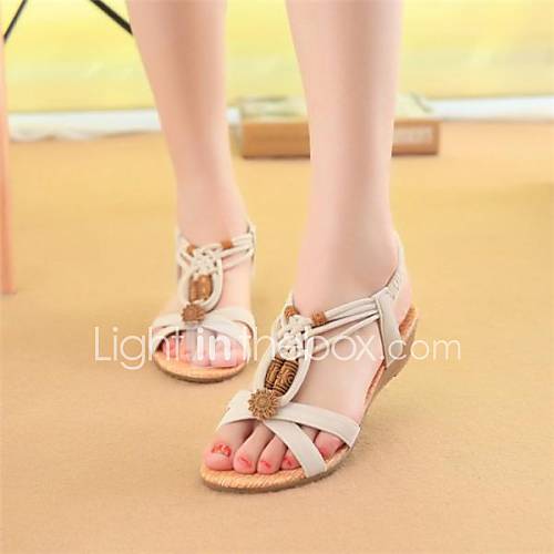 Women's Shoes Flat Heel Mary Jane Sandals Casual Black/Beige 2840960 ...