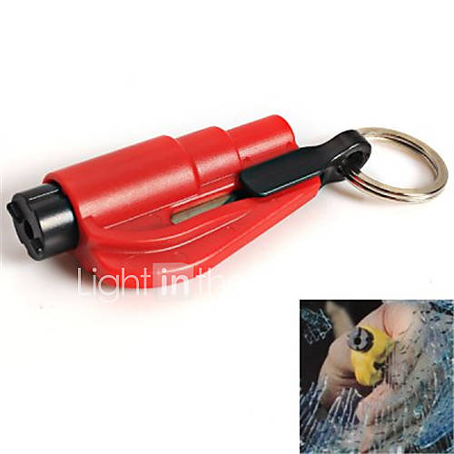 Window Glass Breaker Hammer Seat Belt Cutter with Keychain Mini Car ...