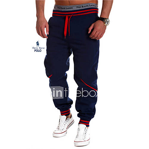 Men's Casual/Formal/Sport Print Sweatpants Pants (Cotton Blends ...
