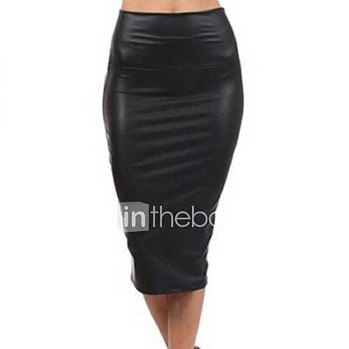 Women's Solid Red / Black Skirts , Vintage / Casual Midi 4339157 2016 ...