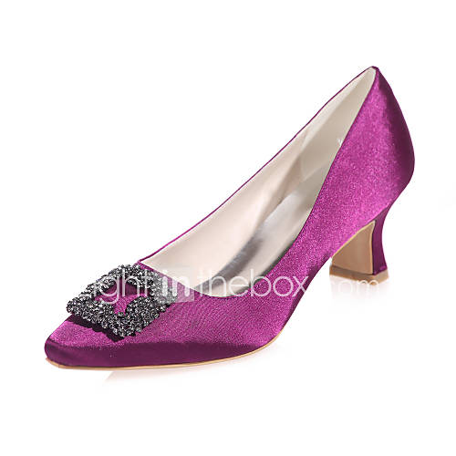 Women's Spring / Summer / Fall Square Toe Satin Wedding / Party ...
