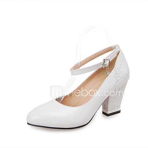 Women's Shoes PVC / Leatherette Chunky Heel Heels Heels Wedding ...