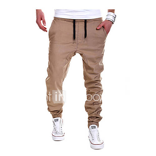 Men's Casual Solid Pants Jogging Sweatpants Joggers Pants, Cotton ...