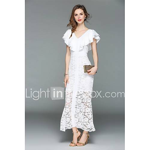 Dames Verfijnd Street Chic Vleermuismouw Bodycon Trompet Zeemeermin Jurk Effen Kant Uitgesneden Midi Tot De Knie huismerk kopen in de aanbieding Dames Verfijnd Street Chic Vleermuismouw Bodycon Trompet Zeemeermin Jurk Effen Kant Uitgesneden Midi Tot De Knie huismerk kopen in de aanbieding